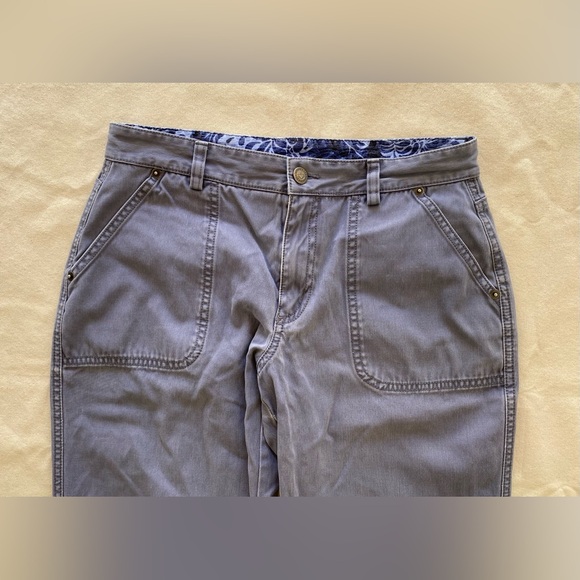 Patagonia Organic Cotton Women's Slate Grey Straight Leg Pants Size 6 Casual - Picture 4 of 8